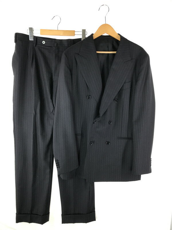 【中古品】【メンズ】 UNITED ARROWS ユナイテッドアローズ 1123-161-5624 ペンシルストライプ 6ボタンスーツ S-MODEL スーツ セットアップ 147-241129-SS-09-tag カラー:ブラック 万代Net店
