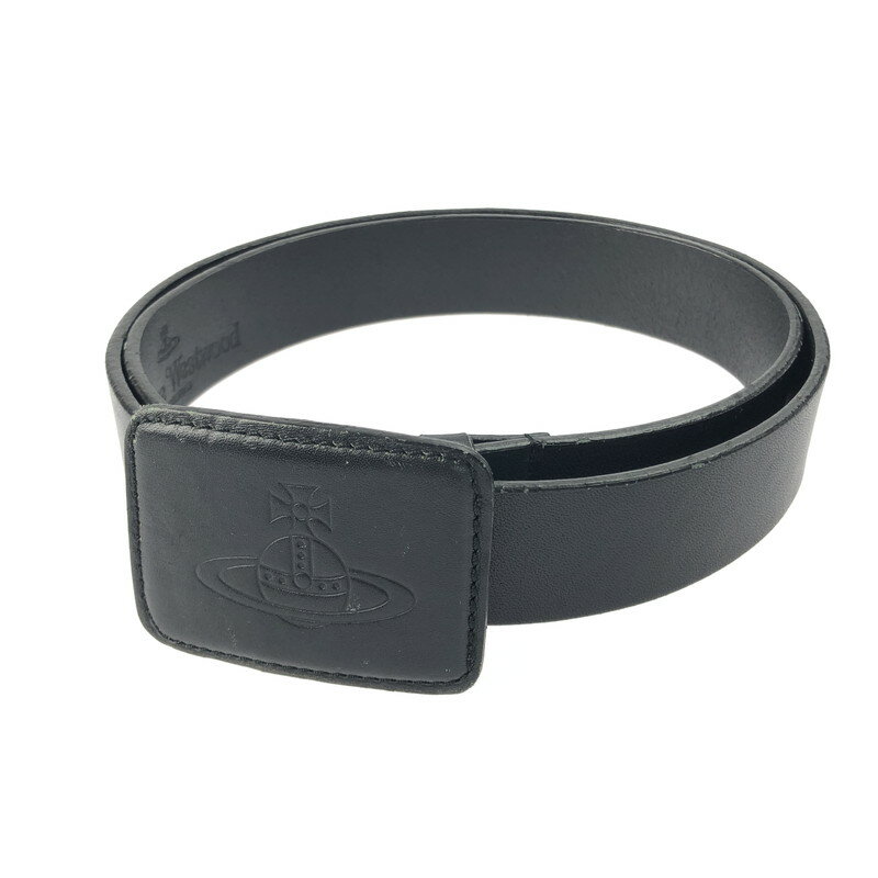 【中古品】【メンズ】 Vivienne Westwood ヴィヴィアンウエストウッド ORB BUCKLE LEATHER BELT オーブ バックルレザーベルト 服飾小物 205-241220-hi-10-tag カラー:ブラック 万代Net店