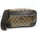 【中古品】【レディース】 GUCCI グッチ GGクリスタル ウエストポーチ 336672 ウエストバッグ ボディバッグ カバン 180-250116-hi-1...