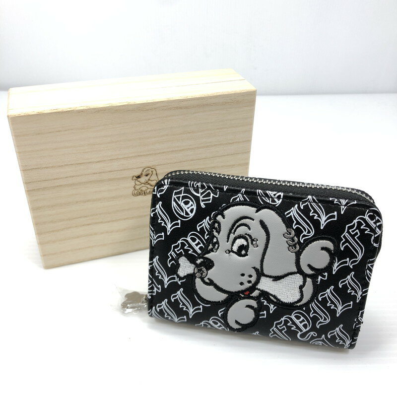 【中古美品】【メンズ】 GALFY ガルフィー わんわん パパ活 144044 ミディアムウォレット ラウンドファスナーウォレット 財布 200-250116-hi-13-tag カラー:ブラック 万代Net店