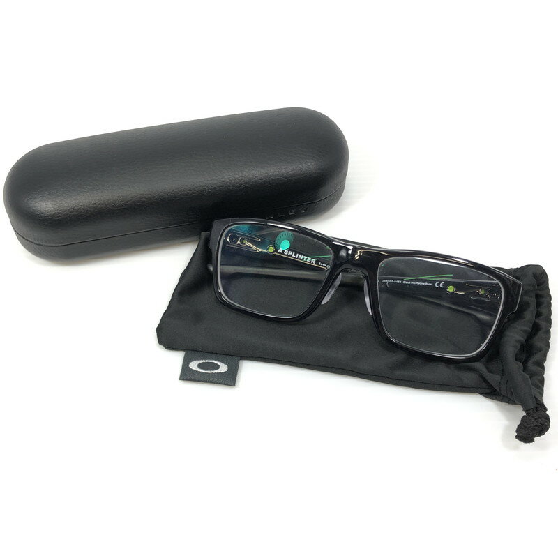 【中古品】【メンズ】 OAKLEY オークリー SPLINTER OX8095-0454 スプリンター メガネ アイウェア アクセサリー 203-250123-hi-06-tag サイズ:54ロ18 カラー:ブラック 万代Net店
