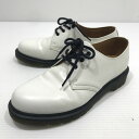 楽天スーパーSALE 20%OFF〜【中古品】【メンズ/レディース】 Dr.Martens ドクターマーチン 3EYE SHOE 13762 3ホールシューズ イングランド製 革靴 164-250123-yk-06-tag サイズ:UK6 カラー:ホワイト 万代Net店(4)