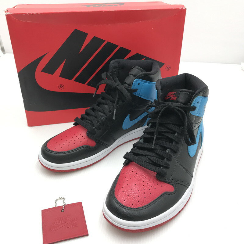 【中古美品】【メンズ】 NIKE ナイキ WMNS AIR JORDAN 1 HIGH OG UNC TO CHICAGO CD0461-046 ウィメンズ エアジョーダン1 ハイ OG スニーカー 靴 160-250124-hi-03-tag サイズ:27.5cm US 10.5 カラー:BLACK/RED/BLUE 万代Net店