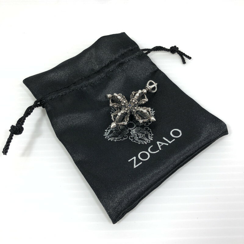 【中古品】【メンズ】 ZOCALO ソカロ TPDG0368RBSP BIRD DOUBLE DORJE RUBY & SAPPHIRE バード・ダブルドージェ ルビー & サファイア ペンダントトップ アクセサリー 192-250206-hi-11-tag カラー:シルバー 万代Net店