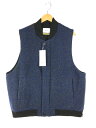 【中古美品】【メンズ】 nuterm ニューターム BOMBER VEST 001VT-023W ボンバーベスト 中綿 ライトアウター 140-250320-hi-02-tag サイズ:M カラー:ブルー 万代Net店(4)