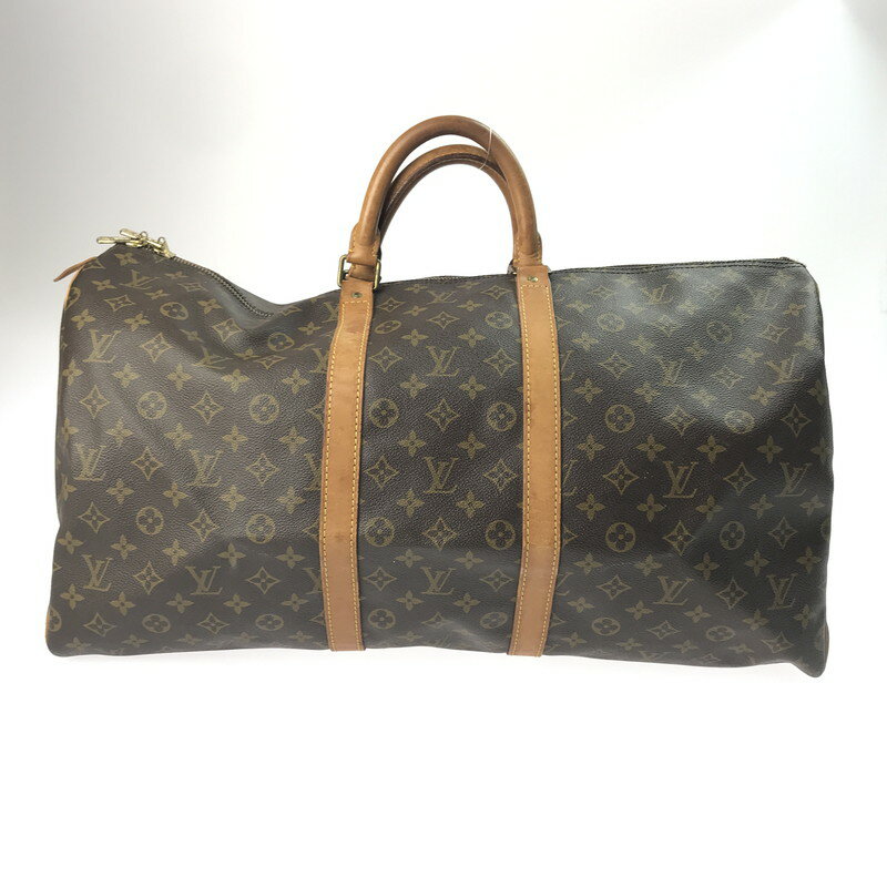 【中古品】【レディース】 LOUIS VUITTON ルイ・ヴィトン モノグラム キーポル 55 M41424 トラベルバッグ ボストンバッグ カバン 179-250403-yk-06-tag カラー：ブラウン 万代Net店
