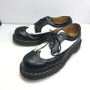 【中古品】【メンズ】 Dr.Martens ドクターマーチン 3989 BEX WINGTIP SHOE 10458001 ベック ウィングチップシューズ 革靴 ドレスシューズ 靴 164-250704-yy-03-tag サイズ:UK9 カラー:ブラック/ホワイト 万代Net店