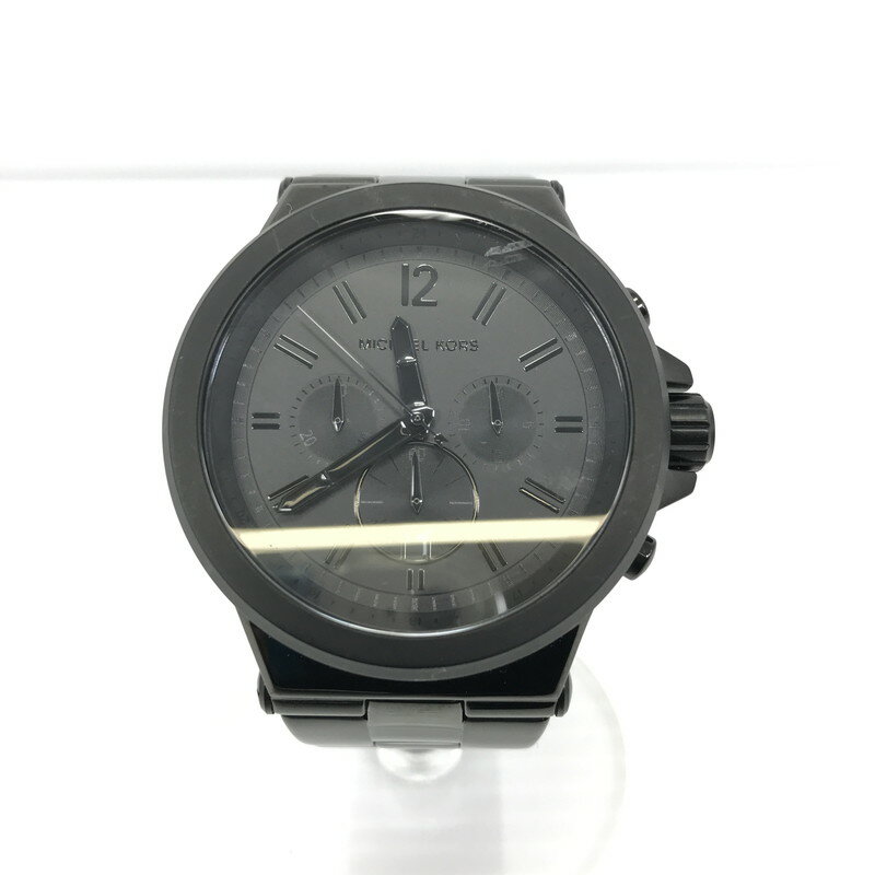 【中古品】【メンズ】 Michael Kors マイケルコース WRISTWATCH MK-8279 リストウォッチ クロノグラフ クォーツ 腕時計 198-250704-yy-24-tag カラー:ブラック 万代Net店