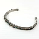 【現状渡し品】【メンズ】 ZUNI ズニ族 V.DEWA作 STERLING INLAY BANGLE スターリング インレイバングル アクセサリー 191-250827-hi-06-tag カラー:シルバー 万代Net店