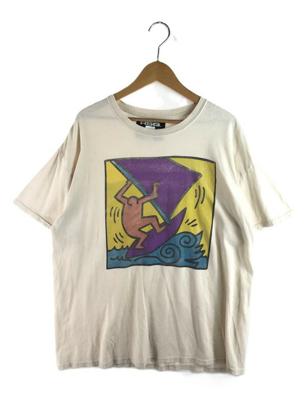 【中古品】【メンズ】 KEITH HARING キース へリング RSQ S/S TEE Tシャツ 半袖シャツ 146-250830-na-06-tag サイズ：L カラー：アイボリー系 万代Net店