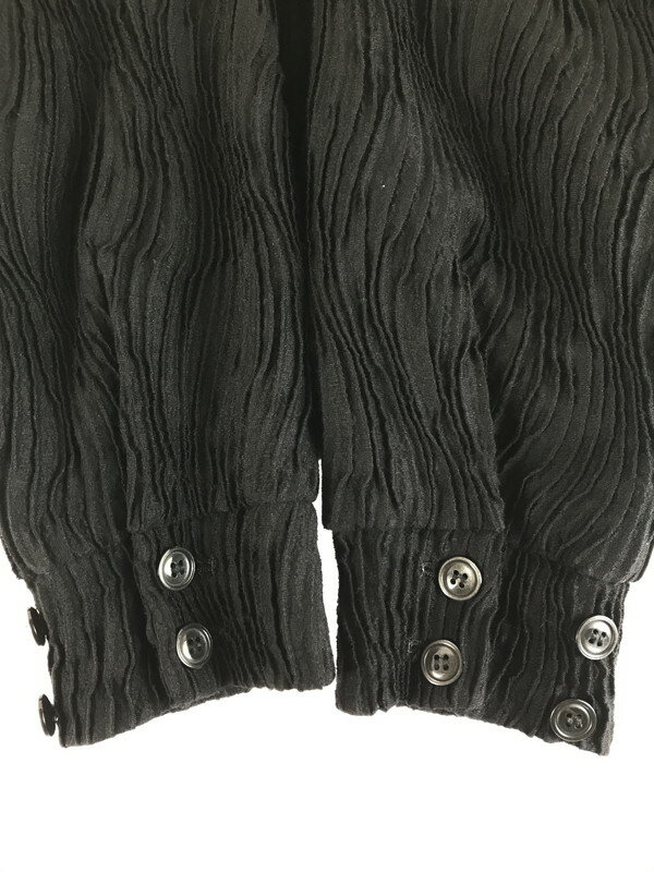 【中古美品】【メンズ】 MEAGRATIA メアグラーティア WAVY FABRIC TRACK JACKET 23243-0202 ウェイビー ファブリック トラックジャケット ライトアウター 140-250907-rt-16-tag サイズ：2 カラー：ブラック 万代Net店