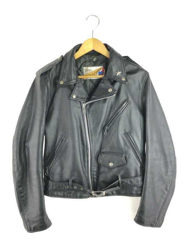 【中古品】【メンズ】 schott ショット 90's STEER HIDE DOUBLE RIDERS JACKET 618 90年代 ステア ハイド ダブルライダース ジャケット アウター USA製 145-251108-rt-10-tag サイズ：38 カラー：オレンジ 万代Net店
