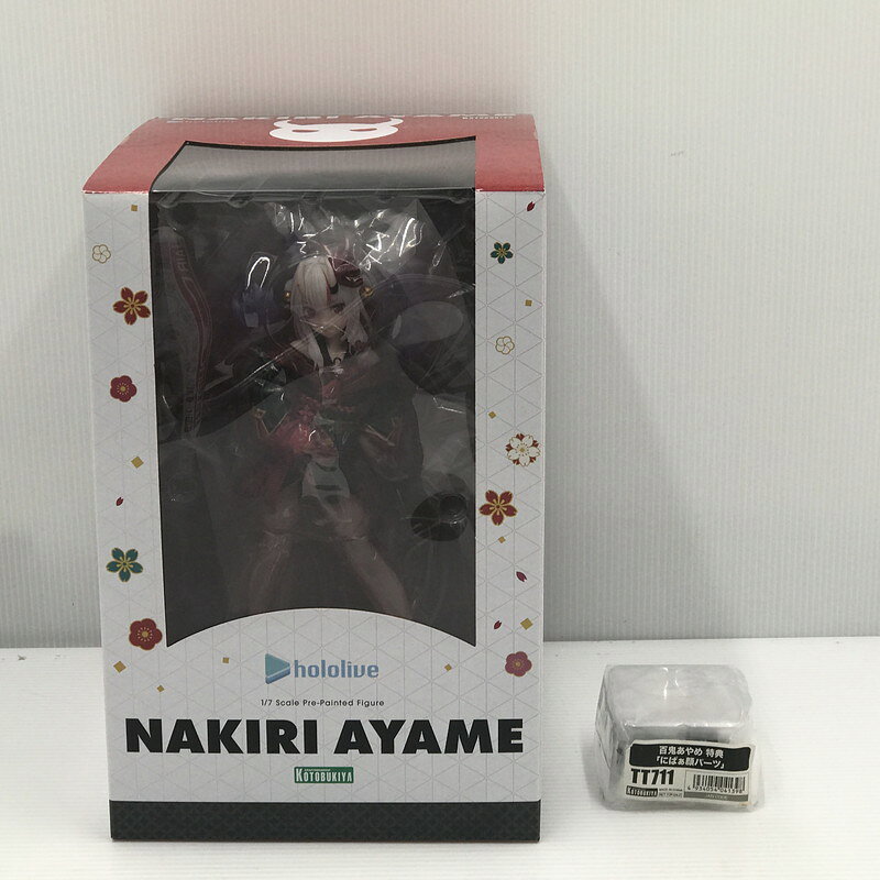 【中古美品】 コトブキヤ ホロライブプロダクション 百鬼あやめ 1/7スケール フィギュア コトブキヤショップ購入特典 にぱぁ顔パーツ TT711 付き 開封済み 053-261006-ti-10-tag 万代Net店