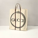 【中古】【メンズ/レディース】 GUCCI グッチ 484690 ウロボロス ロゴ キャンバス トートバッグ 180-231031-at-15-tei カラー:...