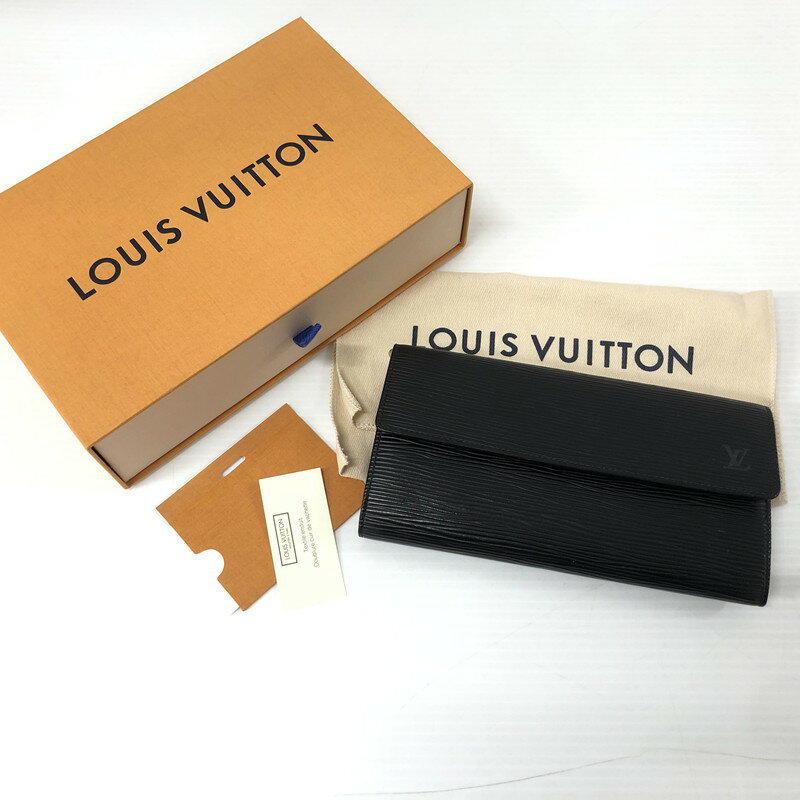 【中古】【メンズ】 LOUIS VUITTON ルイ・ヴィトン M63742 ポルトフォイユ サラ エピ ノワール 二つ折り長財布 ウォレット 179-231130-ma-9-tei カラー：ブラック 万代Net店