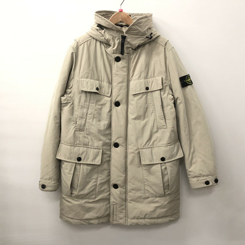 【中古】【メンズ】 STONE ISLAND ストーンアイランド 711570226 CAPO LUNGO ジャケット コート アウター 141-231212-ma-1-tei サイズ：L カラー：ベージュ 万代Net店