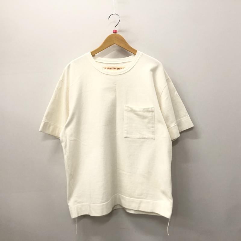 【中古】【メンズ】 KAPITAL キャピタル ポケットT-SHIRT 半袖 Tシャツ トップス 140-240113-ma-10-tei サイズ：3 カラー：ホワイト 万代Net店