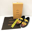 【中古】【メンズ】MONCLER×TOD'S ×PALM ANGELS モンクレール×トッズ×パームエンジェルス レザー ドライビング シューズ 靴 164-240328-ma-8-tei サイズ：42 カラー：BLACK 万代Net店