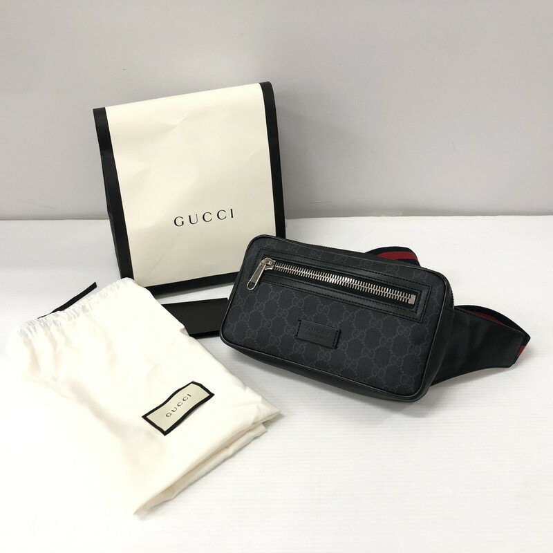 楽天万代Net店【中古】【メンズ】 GUCCI グッチ GGスプリームボディバッグ ウエストバッグ かばん 180-240403-ma-1-tei 万代Net店