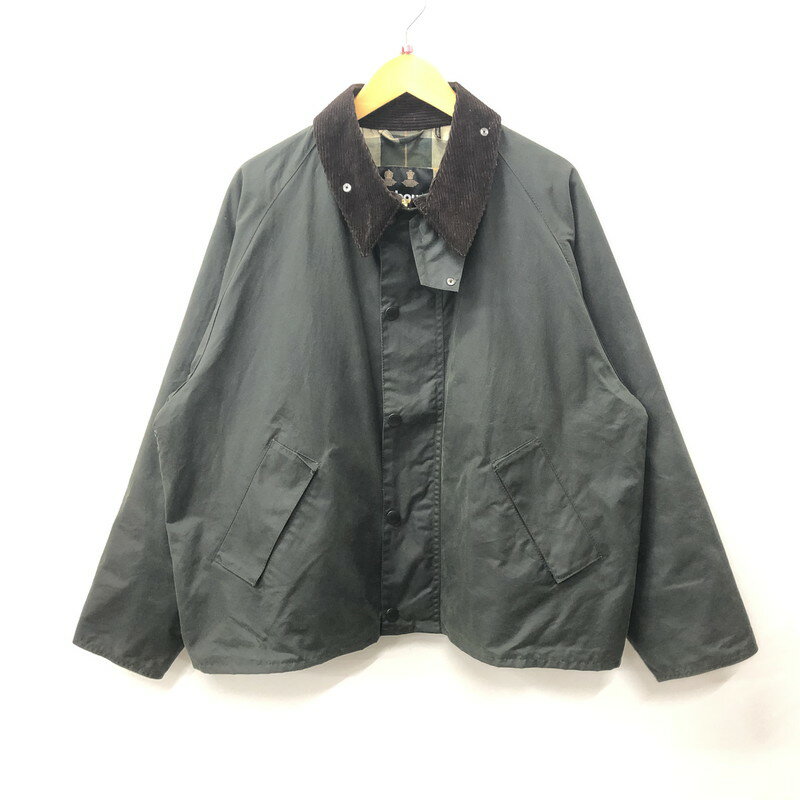 【中古】【メンズ】 Barbour バーブァー 222MWX1678 TRANSPORT ワックスジャケット アウター ブルゾン 144-240515-mw-8-tei サイズ：40 カラー：グリーン 万代Net店