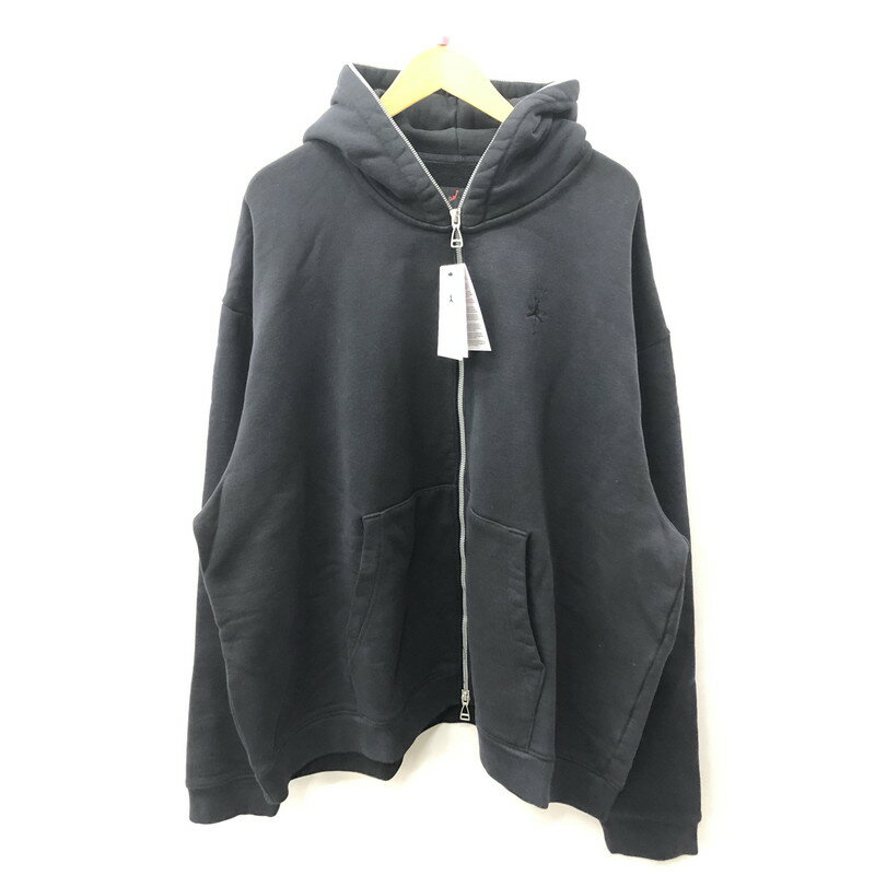 【中古】【メンズ】 NIKE ナイキ TRAVISSCOTT トラヴィス スコット DZ5500-010 JORDAN BRAND M J TS FZ HOODIE ジョーダン フーディ パーカー 148-240515-mw-9-tei サイズ：XL カラー：ブラック 万代Net店