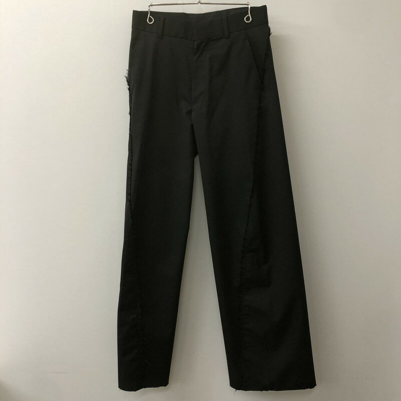 【中古品】【メンズ】 YUKI HASHIMOTO ユーキハシモト YH RAW EDGE TWISTED TROUSERS PT-01-0004R YH ロウエッジ ツイステッド トラウザーズ ボトムス パンツ 151-250212-kk-48-tei サイズ:46 カラー:ブラック 万代Net店