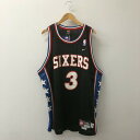 【中古美品】【メンズ】 NIKE ナイキ NBA 76ERS Allen Iverson REPLICA GAME JERSEY セブンティーシクサーズ アレン...