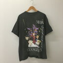 【中古品】【メンズ】 SAINT MICHAEL セントマイケル × 新世紀エヴァンゲリオン 別注 コラボ 24SS EV_SS TEE/NEON GNSIS エヴァ ショートスリーブ Tシャツ ネオン グニシス 半袖 トップス 142-250608-kk-20-tei サイズ:L カラー:ブラック 万代Net店