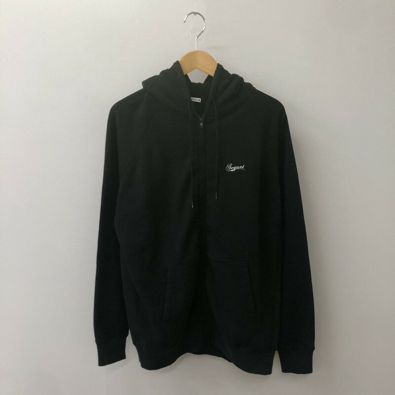 【中古品】【メンズ】 SEQUEL シークエル 23AW BACK CIRCLE PRINT ZIP UP HOODIE SQ-23AW-HD-04 バック サークル プリント ジップアップ フーディー トップス パーカー 142-250616-KS-06-tei サイズ:S カラー:ブラック 万代Net店