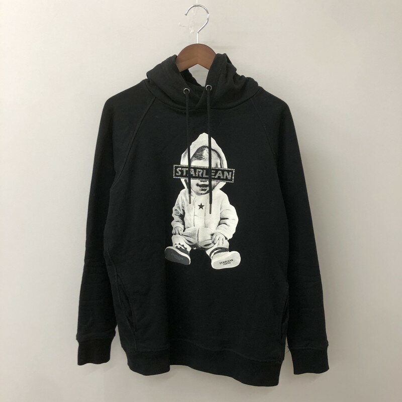 【中古品】【メンズ】 STARLEAN スターリアン SWALLOW BABY HOODIE SLPP155BK スワロー ベイビー フーディ トップス 長袖 プルオーバー パーカー 140-250715-yo-12-tei サイズ:2 カラー:ブラック 万代Net店