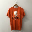 【中古品】【メンズ】 UNKNOWN NARUTO SHIPPUDEN 20TH S/S T-SHIRT ナルト 疾風伝 20周年 ショートスリーブ Tシャツ 半袖 トップス 145-250721-yo-25-tei サイズ:M カラー:オレンジ 万代Net店