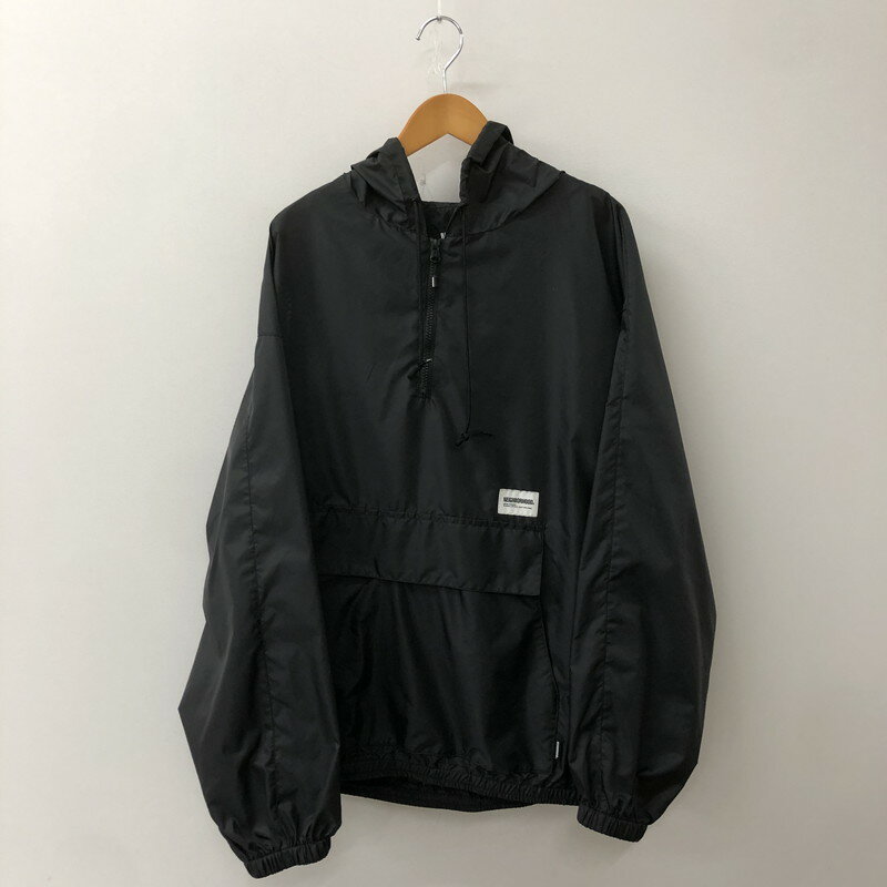 【中古品】【メンズ】 NEIGHBORHOOD ネイバーフッド 23AW ANORAK JACKET 232TSNH-JKM09 アノラック ジャケット ライトアウター 142-250831-KS-09-tei サイズ:L カラー:ブラック 万代Net店