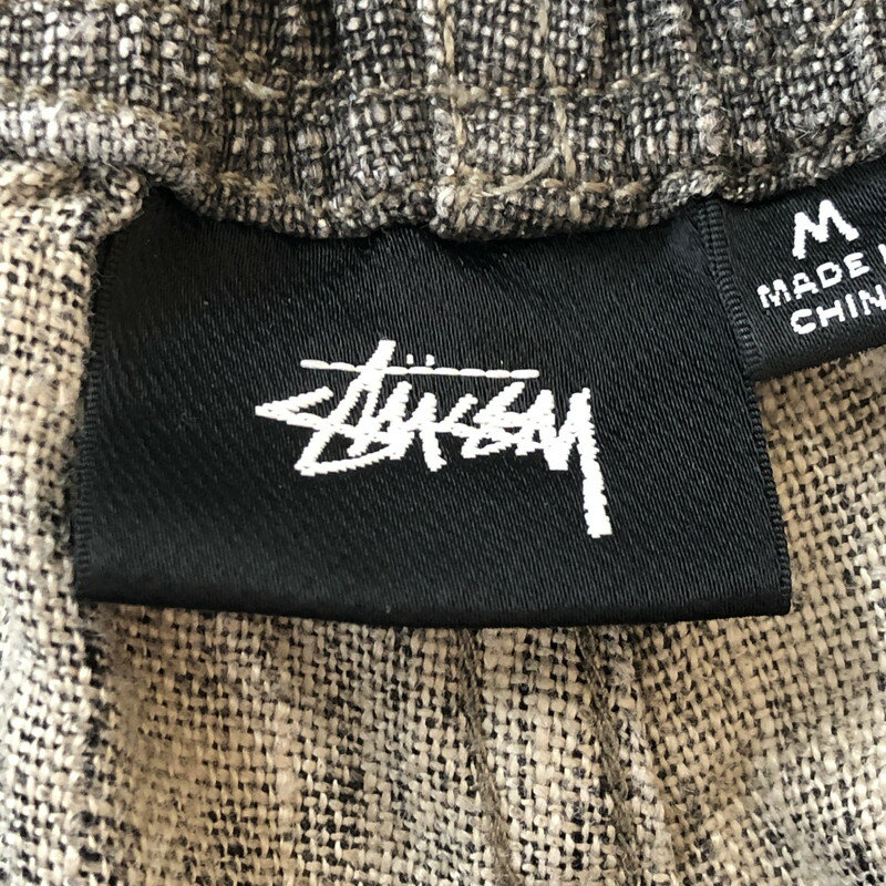 楽天スーパーSALE 10%OFF~【中古品】【メンズ】 STUSSY ステューシー BOXY LINEN SHORT 112262 ボクシー リネン ショーツ ボトムス ハーフパンツ ショートパンツ 153-250929-yo-14-tei サイズ：M カラー：ライトグレー 万代Net店