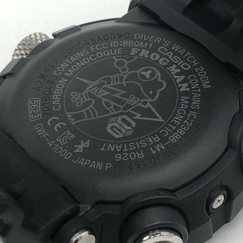 【中古品】【メンズ】 CASIO カシオ G-SHOCK MASTER OF G-SEA FROGMAN GWF-A1000-1A2JF ジーショック マスター オブ ジー シー フロッグマン タフソーラー 腕時計 196-251030-yy-21-tei カラー：ブラック 万代Net店