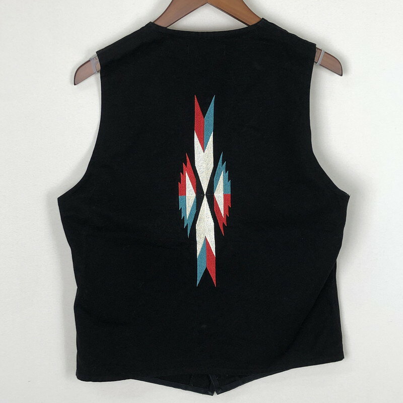 【中古品】【メンズ】 Lui's ルイス CHIMAYO VEST LU10YA708S チマヨベスト トップス 140-251103-yo-03-tei サイズ：M カラー：ブラック 万代Net店