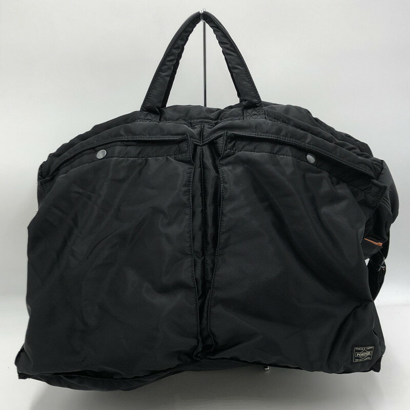 【中古品】【メンズ/レディース】 PORTER ポーター TANKER 2WAY BRIEFCASE BAG タンカー ツーウェイ ブリーフケース バッグ カバン ショルダー トート 188-251106-ts-08-tei サイズ：XL カラー：ブラック 万代Net店