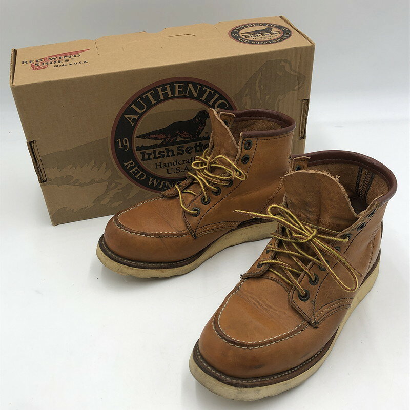 【中古品】【メンズ】 RED WING レッドウィング IRISH SETTER 6 INCH CLASSIC MOC TOE 875 アイリッシュセッター 6インチ クラシック モックトゥ ブーツ 靴 USA製 犬刻印 164-251118-ks-20-tei サイズ：24.5 カラー：ブラウン 万代Net店