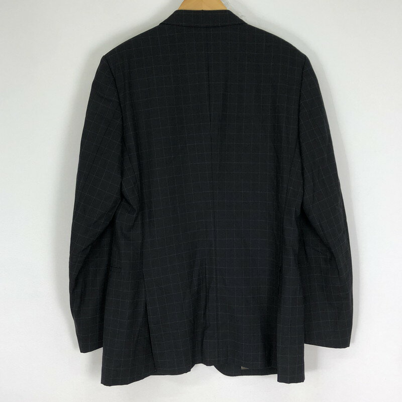 【中古品】【メンズ】 YOHJI YAMAMOTO D’URBAN A.A.R ヨウジヤマモト ダーバン アール SINGLE SUIT SET UP X160172-99 シングル スーツ セットアップ ジャケット ライトアウター 140-251126-ks-02-tei サイズ：XL カラー：ブラック 万代Net店