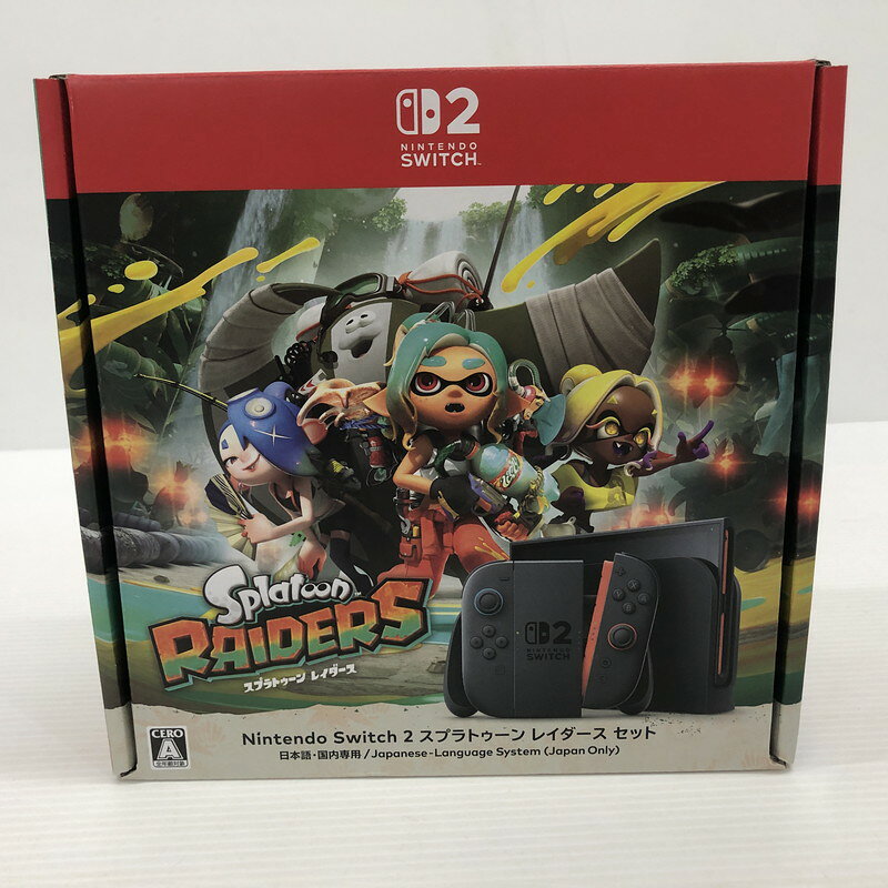 【未使用品】 Nintendo Switch2 スプラトゥーン レイダース セット ニンテンドースイッチ2 日本語.国内専用 本体 A01-314 035-260906-ns-01-tei 万代Net店