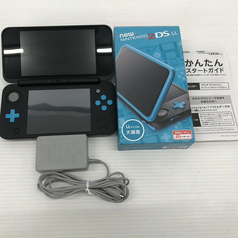 【中古品】 任天堂 New Nintendo 2DS LL 023-260927-ns-02-teih カラー：ブラック×ターコイズ 万代Net店
