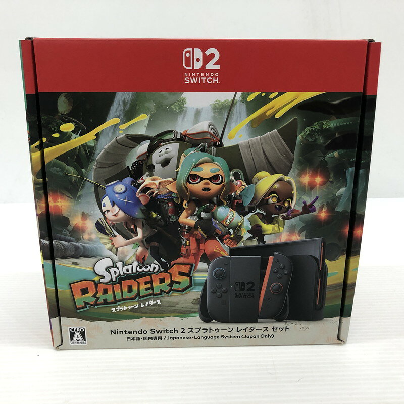 【未使用品】 Nintendo Switch2 スプラトゥーン レイダース セット ニンテンドースイッチ2 日本語.国内専用 本体 A01-314 035-261007-ns-01-tei 万代Net店