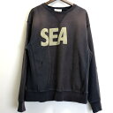 【中古】【メンズ】 WIND AND SEA SEA Damaged Crew neck 147-240418-wy-3-tom サイズ：XL カラー：パープル 万代Net店