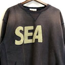 【中古】【メンズ】 WIND AND SEA SEA Damaged Crew neck 147-240418-wy-3-tom サイズ：XL カラー：パープル 万代Net店