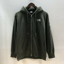 【中古】【メンズ】 THE NORTH FACE ザ・ノースフェイス THE NORTH FACE NT12231 SQUARE LOGO FULL ZIP 147-240425-wy-1-tom サイズ：S カラー：カーキ 万代Net店