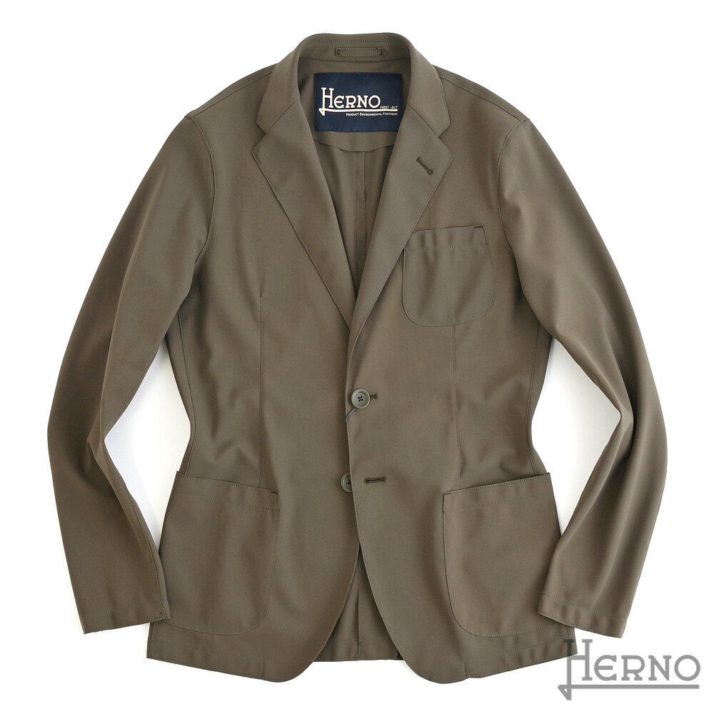 HERNO ヘルノ ・SCUBA LEGGERO 4WAY ストレッチジャケット ・art. GA0091U ・col. KHAKI カーキ ・国内正規品