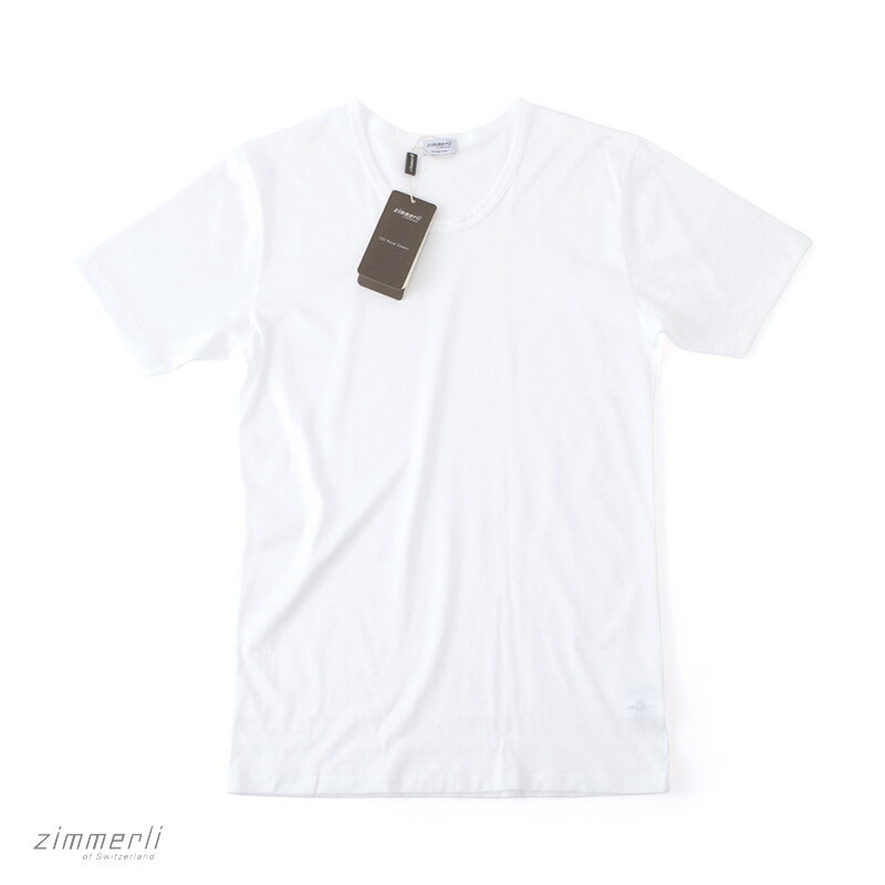 楽天M＆M（エムアンドエム）zimmerli 【ヅィメリー】 （Switzerland） 252 Royal Classic クルー Uネック Tシャツ ・art. 252-8125 ・col. white （ホワイト） ・made in Switzerland スイス製 【国内正規品】