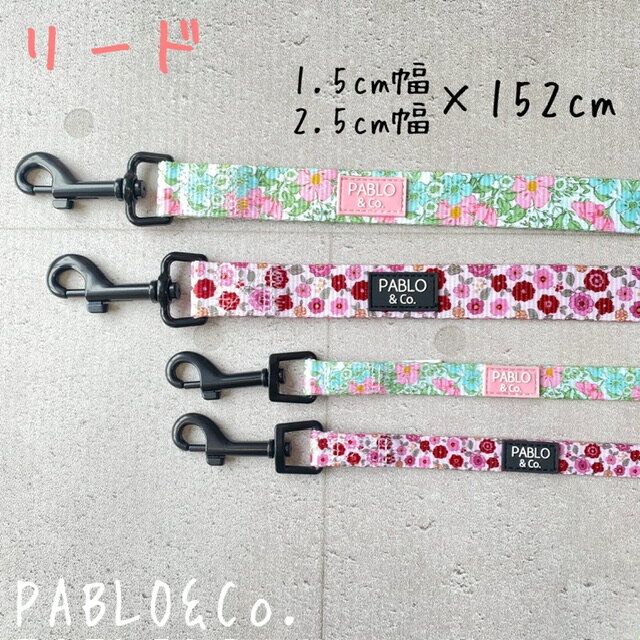 PABLO&Co. リード LEASH 2.5cm幅 1.5cm幅 152cm