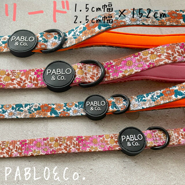 PABLO&Co. リード LEASH 2.5cm幅　1.5cm幅　152cm