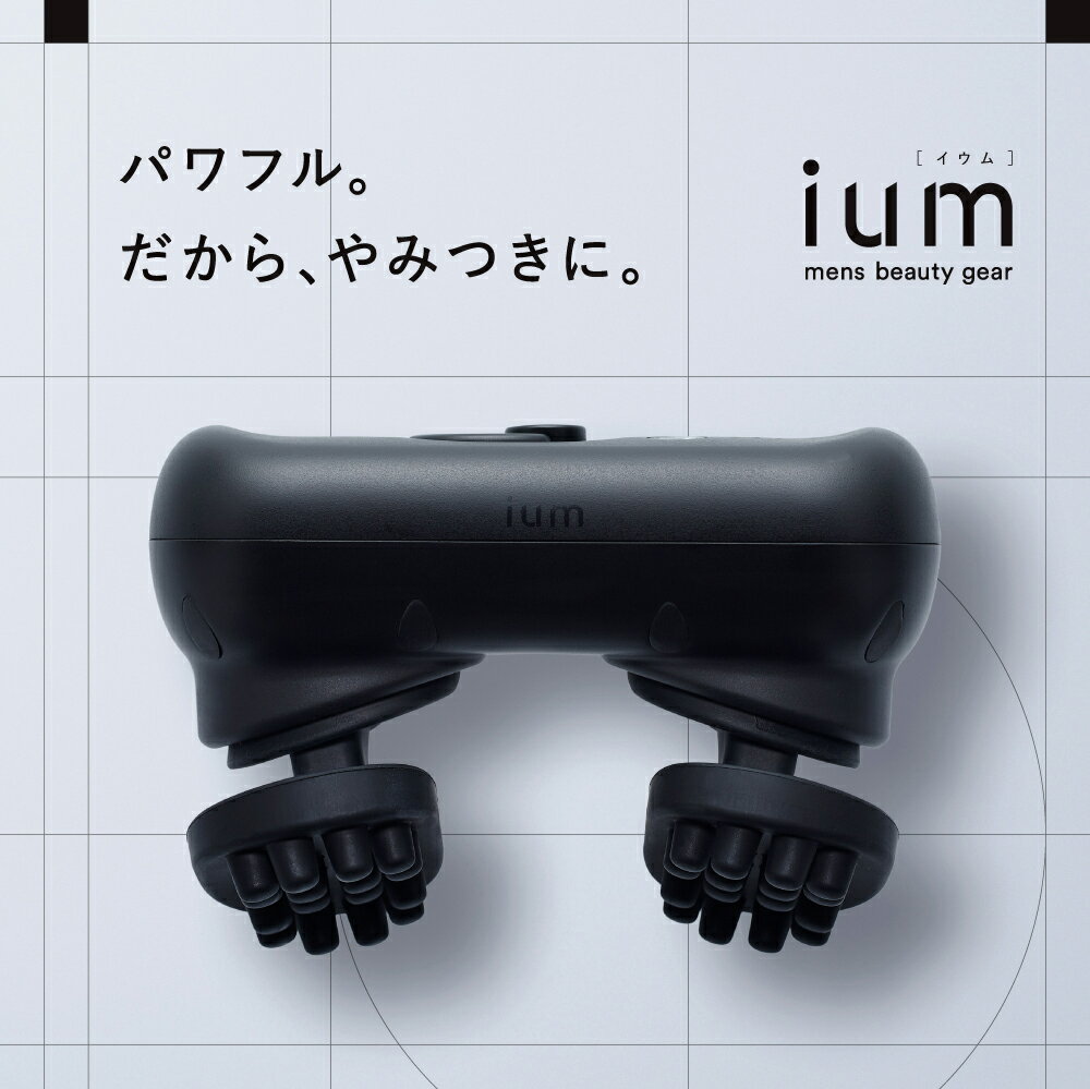 ium イウム EMSヘッドスパ EMS HEAD SPA 頭皮ケア 美容家電 メンズ フェイスケア Wワイドブラシ ハイパワーEMS搭載 自宅でできるヘッドス...