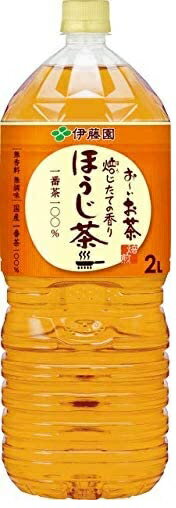 【猫】伊藤園　おーいお茶ほうじ茶　2L PET×6本×2箱